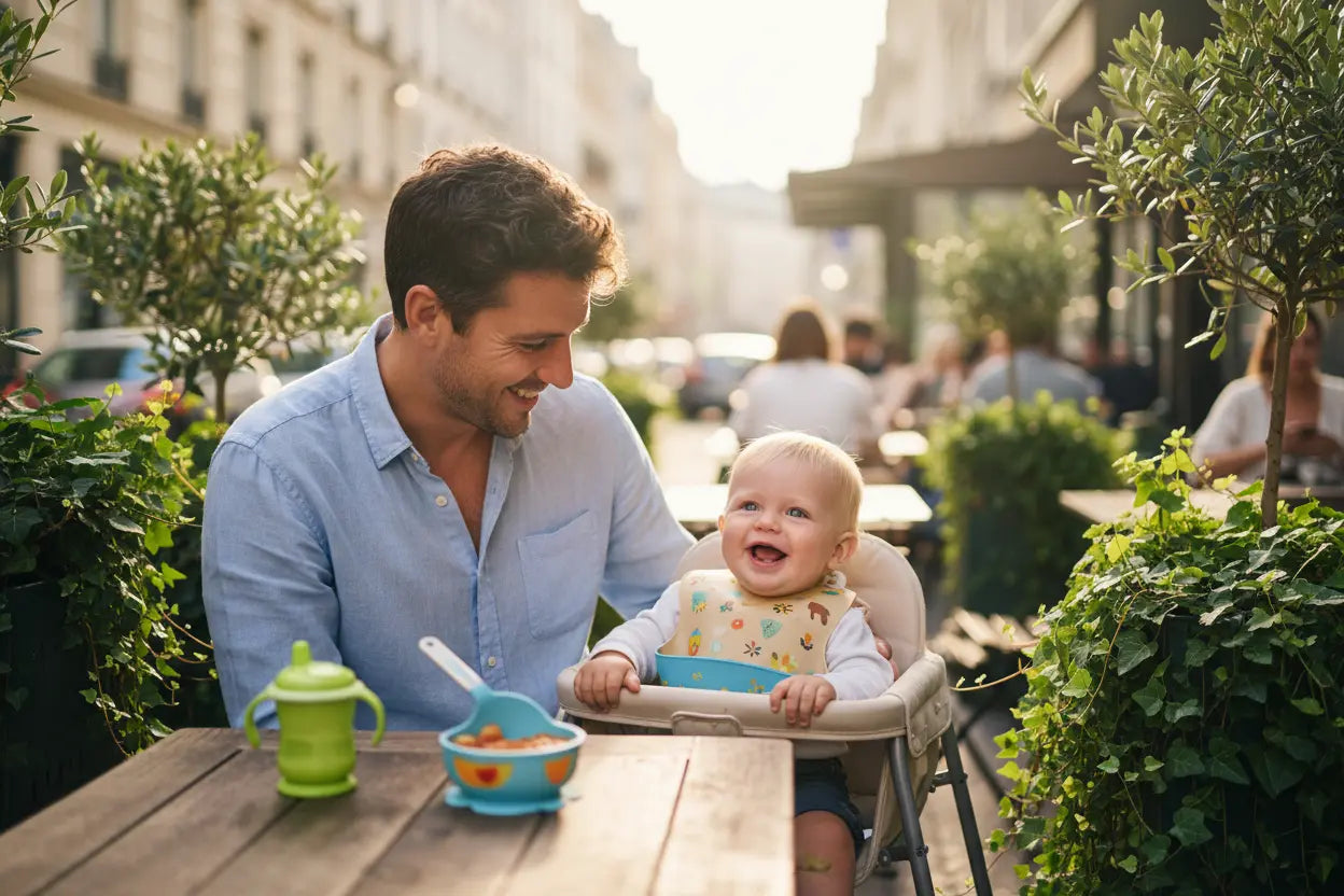Repas en extérieur avec bébé : accessoires et organisation TrioNest™