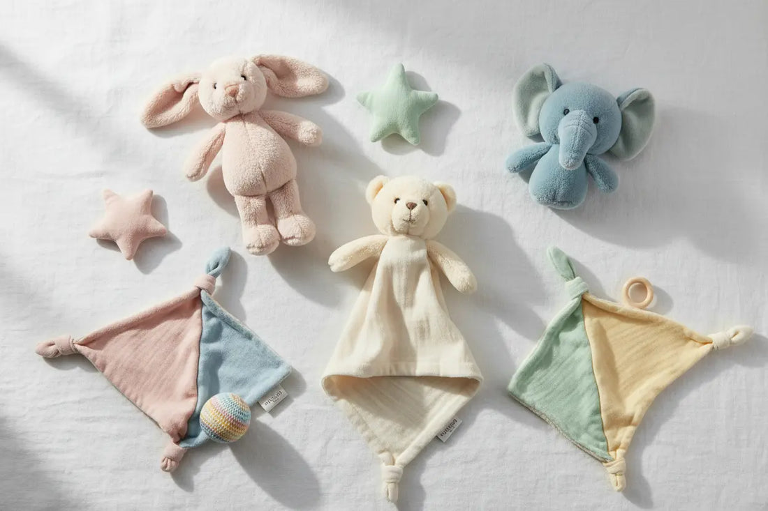 Peluche et doudou bébé : comment bien choisir le premier doudou TrioNest™