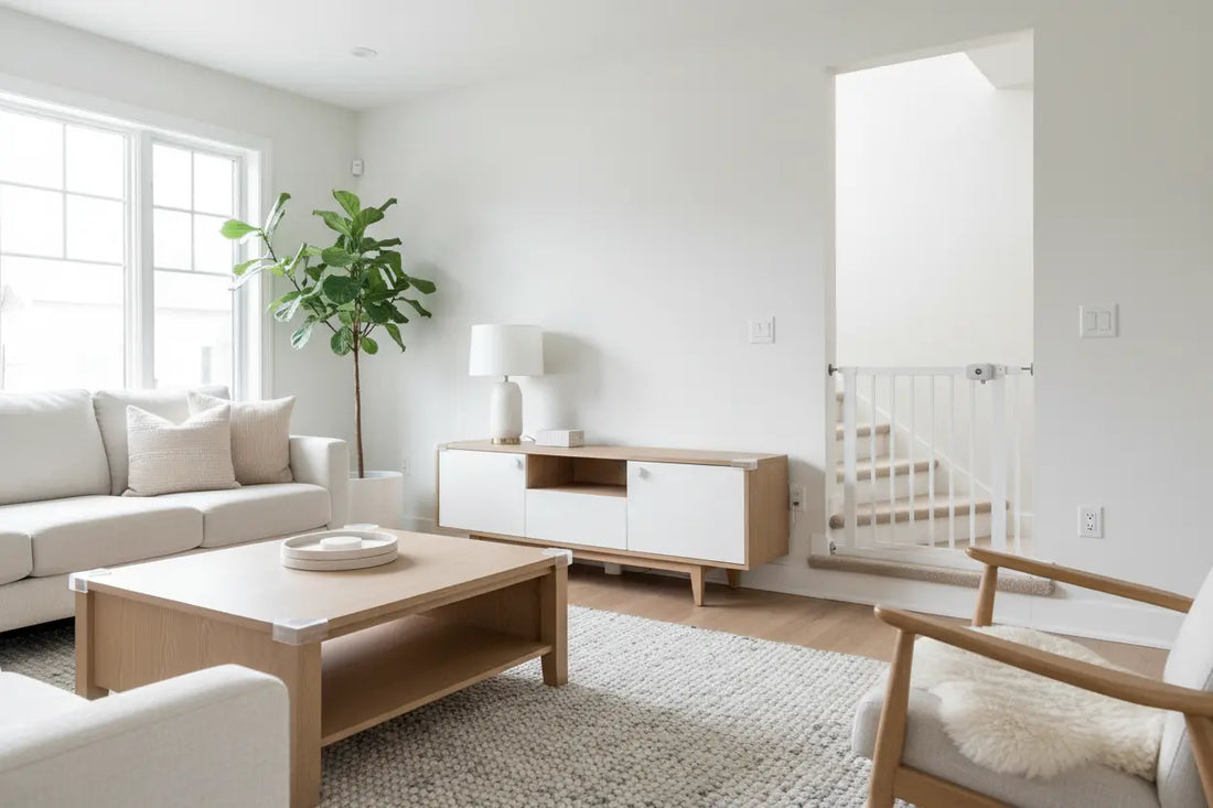 Sécurité bébé à la maison : barrières, bloque-tiroirs, les essentiels TrioNest™