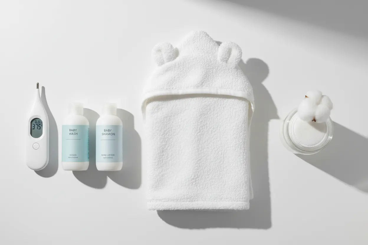 Sortie de bain bébé et hygiène : les essentiels à avoir TrioNest™