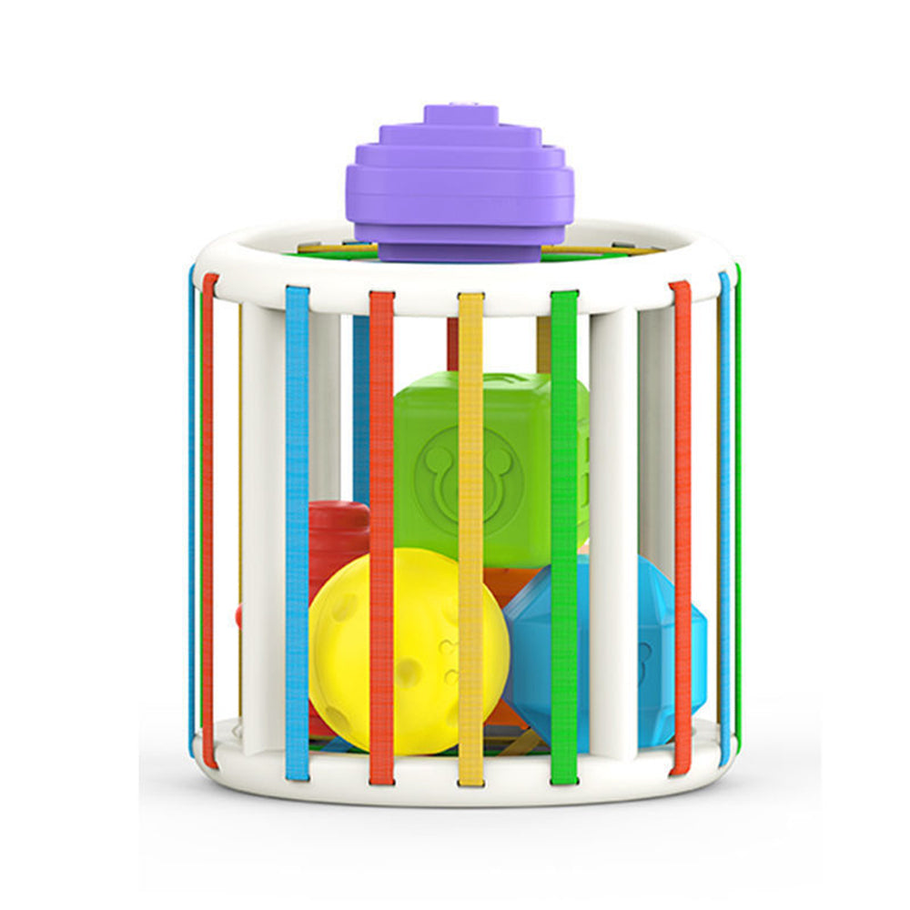 Jouet de Tri Sensoriel Montessori – ABS Non Toxique, Blocs Formes Couleurs, 14x14 cm | TrioNest™