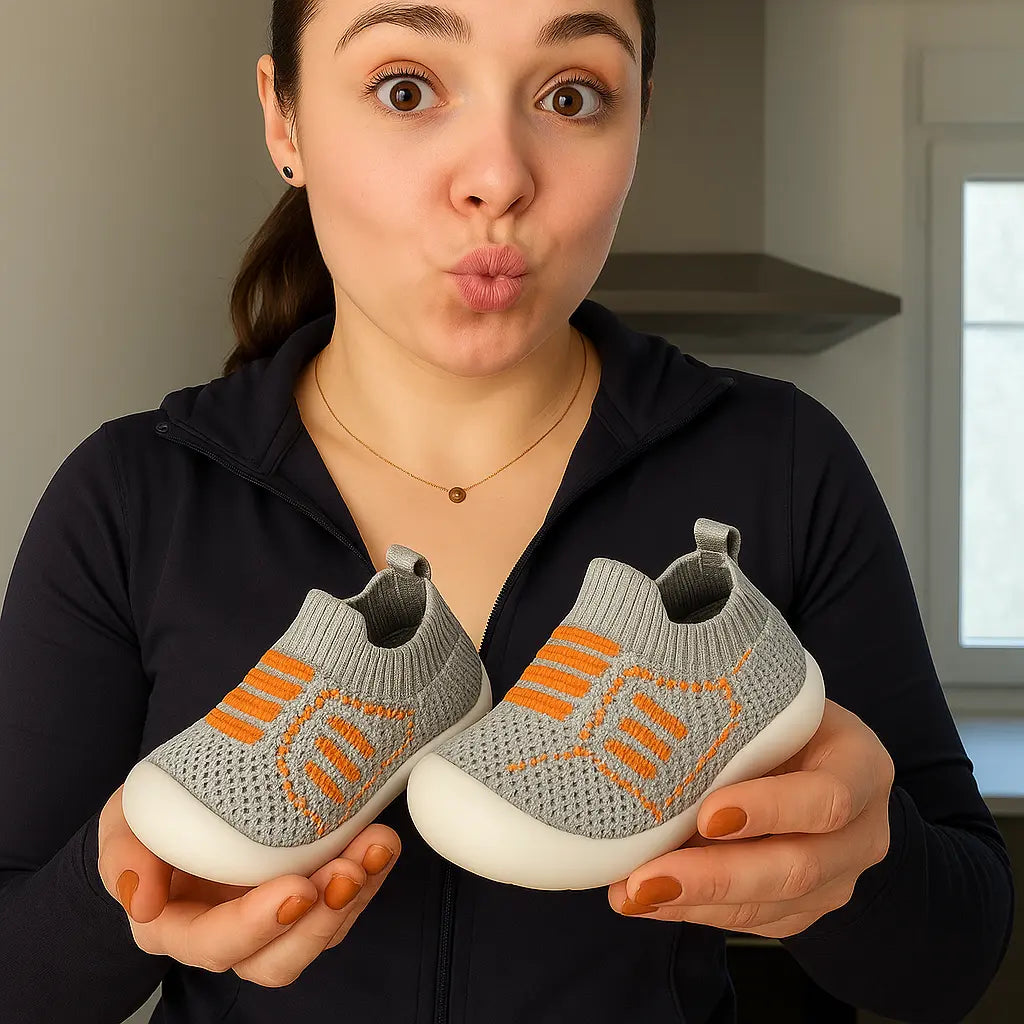 Chaussures Souples Respirantes FlexNest – Maille Respirante, Semelle Antidérapante, 0-4 Ans | TrioNest™ Mon Adorable Bébé