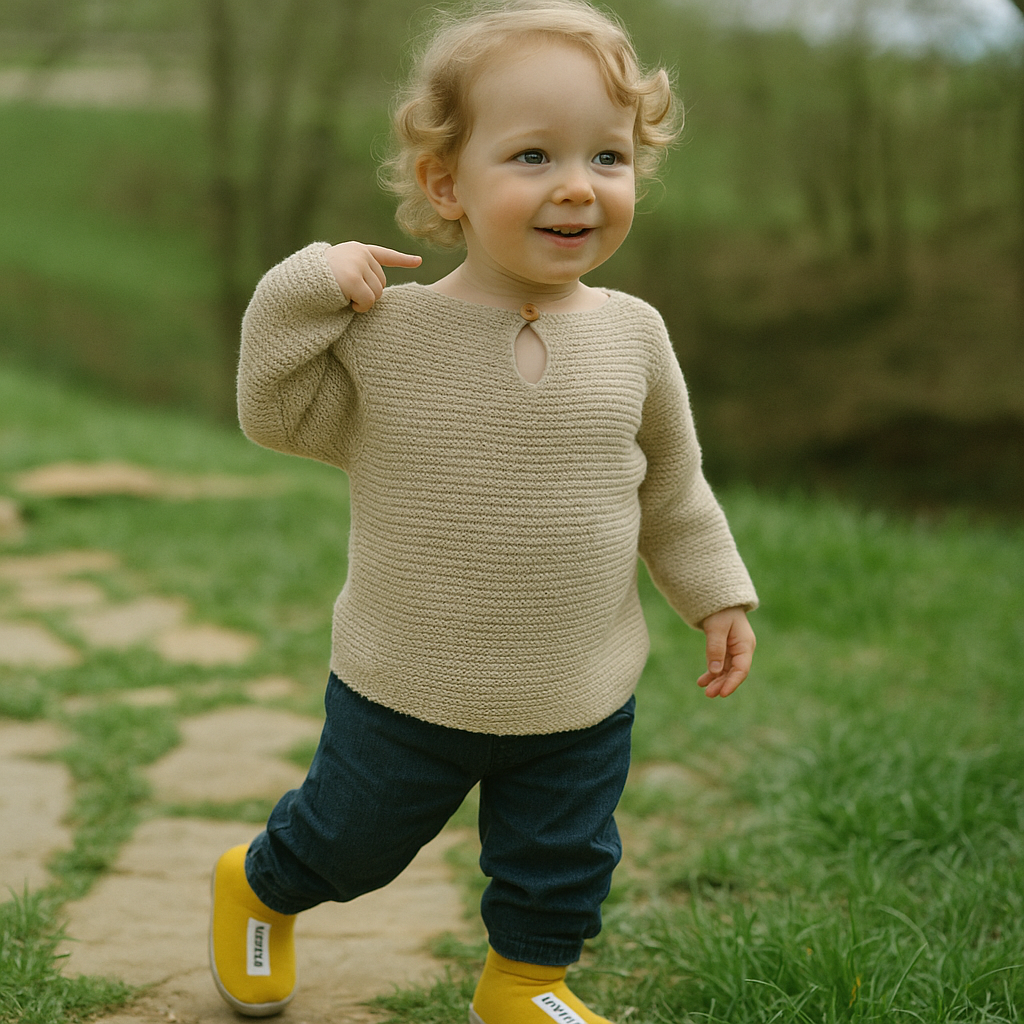 Chaussure Bébé Semelle Souple 0-24 Mois – TPE Antidérapante, Respirante, Sensation Pieds Nus | FlexiSole by TrioNest™ Mon Adorable Bébé
