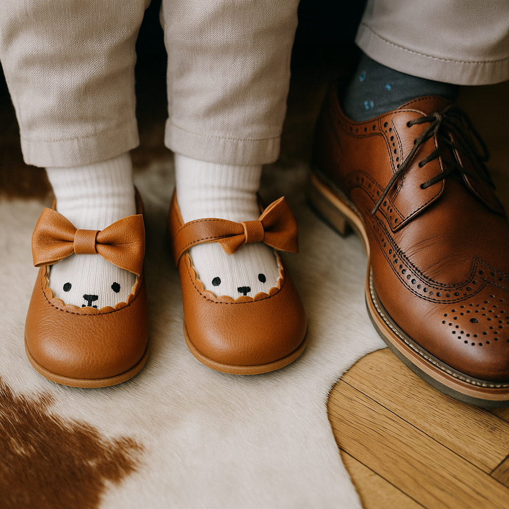 Chaussure Bébé Fille Nœud Papillon 0-18 Mois – Similicuir, Velcro, Semelle Antidérapante, Lavable | ChicBow by TrioNest™ Mon Adorable Bébé