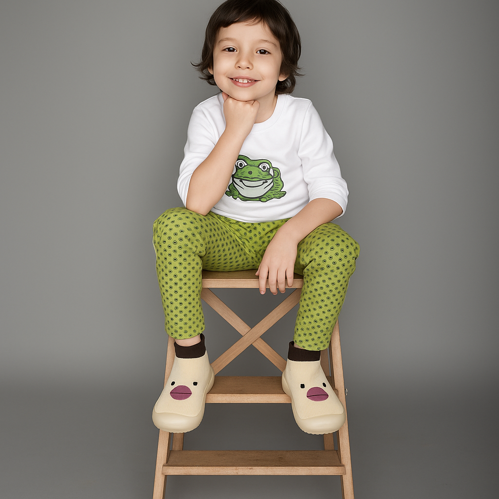 Chaussures Bébé Forme Canard – Design Ludique, Facile à Enfiler, Solide, Lavable Machine | DuckyStep by TrioNest™ mon adorable bebe