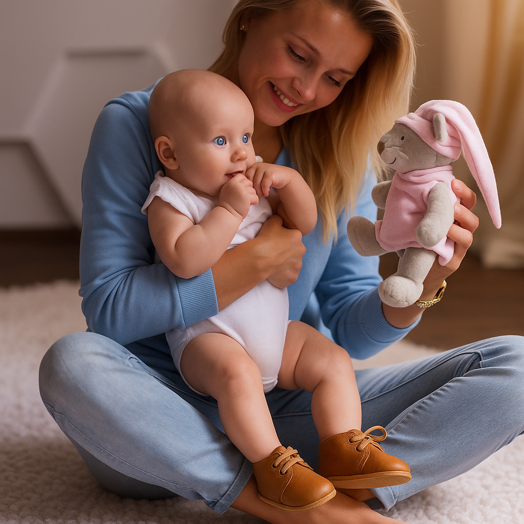 Chaussures en Cuir Bébé – Respirantes, Flexibles, Semelle Caoutchouc, Plusieurs Coloris & Motifs | SoftLeather by TrioNest™