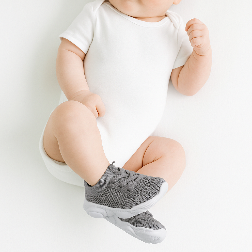 Chaussure Bébé Antidérapante 12 Mois-3,5 Ans – Maille Respirante, Semelle Caoutchouc, Toutes Saisons | GripStep by TrioNest™ Mon Adorable Bébé