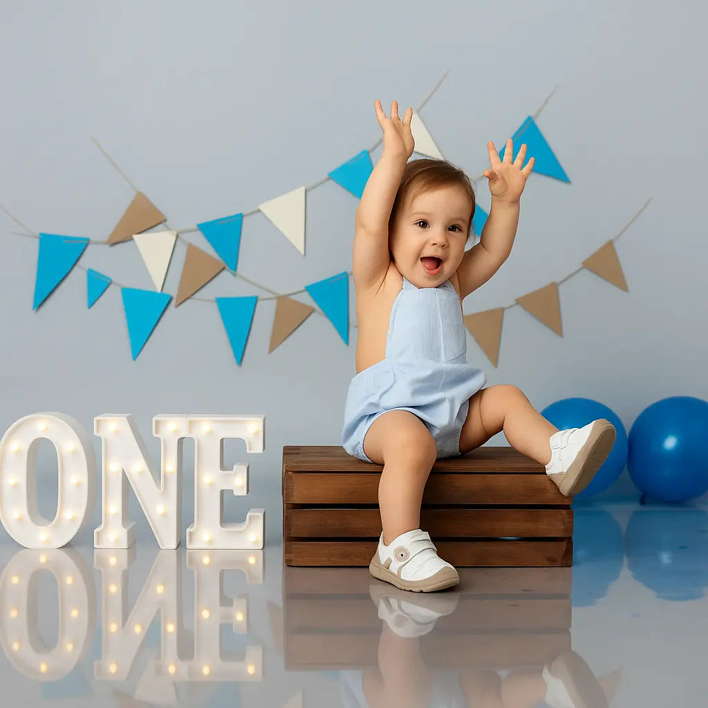 Chaussure Bébé pour Marcher SoftNest – Coton Bio, Semelle Antidérapante, Velcro, 0-24 Mois | TrioNest™ Mon Adorable Bébé