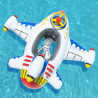 Bouée Bébé Gonflable en Forme d’Avion TrioNest™ AIRFLOAT™ | Siège Confortable, 28 kg | 1-6 Ans | Bleu & Blanc mon adorable bebe