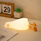 Veilleuse Canard Bébé – Lumière Douce Tactile, Filaire & Sans Fil, Support Téléphone | TrioNest™