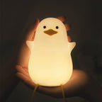 Veilleuse Mouette Silicone Bébé – Lumière Douce, Arrêt Auto 20 min, Support Téléphone | TrioNest™