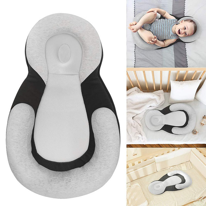 Coussin Anti-Tête Plate pour Bébé – Ergonomique, Respirant, Ultra-Doux | TrioNest™