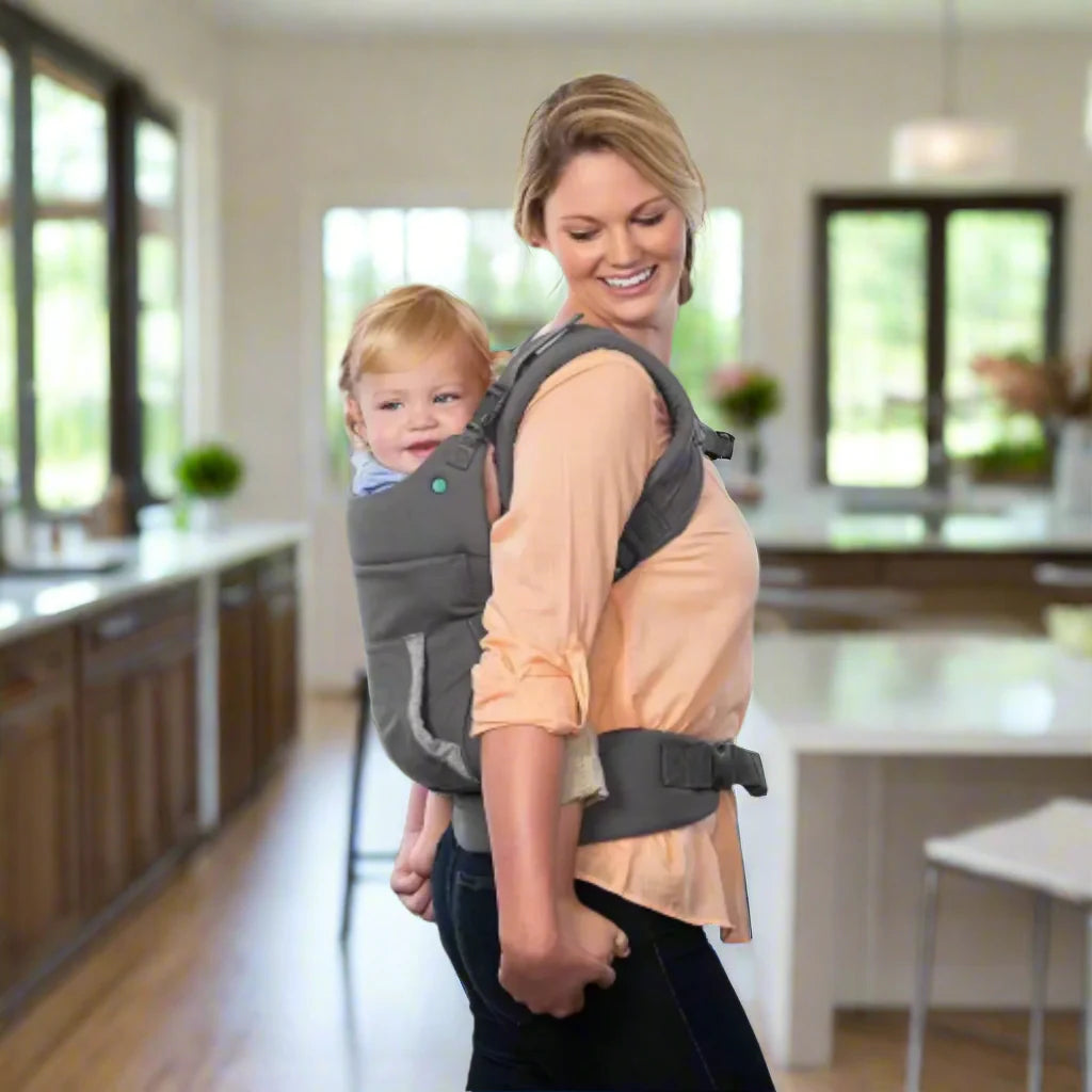 Porte-Bébé Capuche HoodNest – Harnais Réglable, Oreillettes, Poche, Coton, 10 kg | TrioNest™