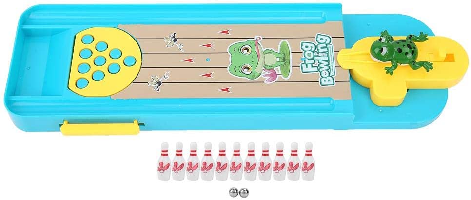 Grenouille Mini Bowling – Jeu de Bureau Interactif, ABS Non Toxique, Parent-Enfant | TrioNest™