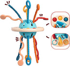 Jouet Sensoriel Montessori Bébé – Cordons Texturés, Dentition, Motricité Fine | TrioNest™