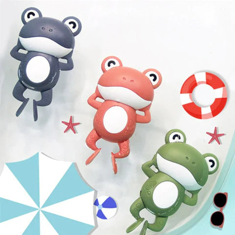 Jouet de Bain Grenouille Nageuse – Plastique Non Toxique, Flottabilité, Coordination | TrioNest™