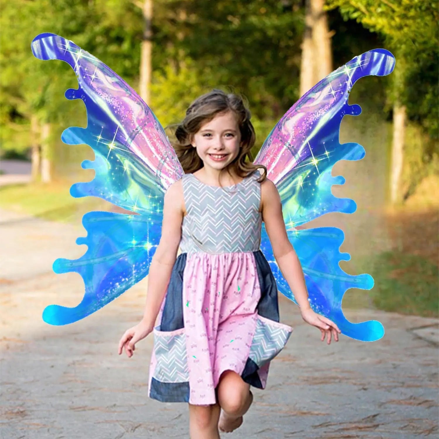 Ailes de Papillon Lumineuses pour Filles – LED, Nylon 88×56,5 cm | TrioNest™ mon adorable bebe