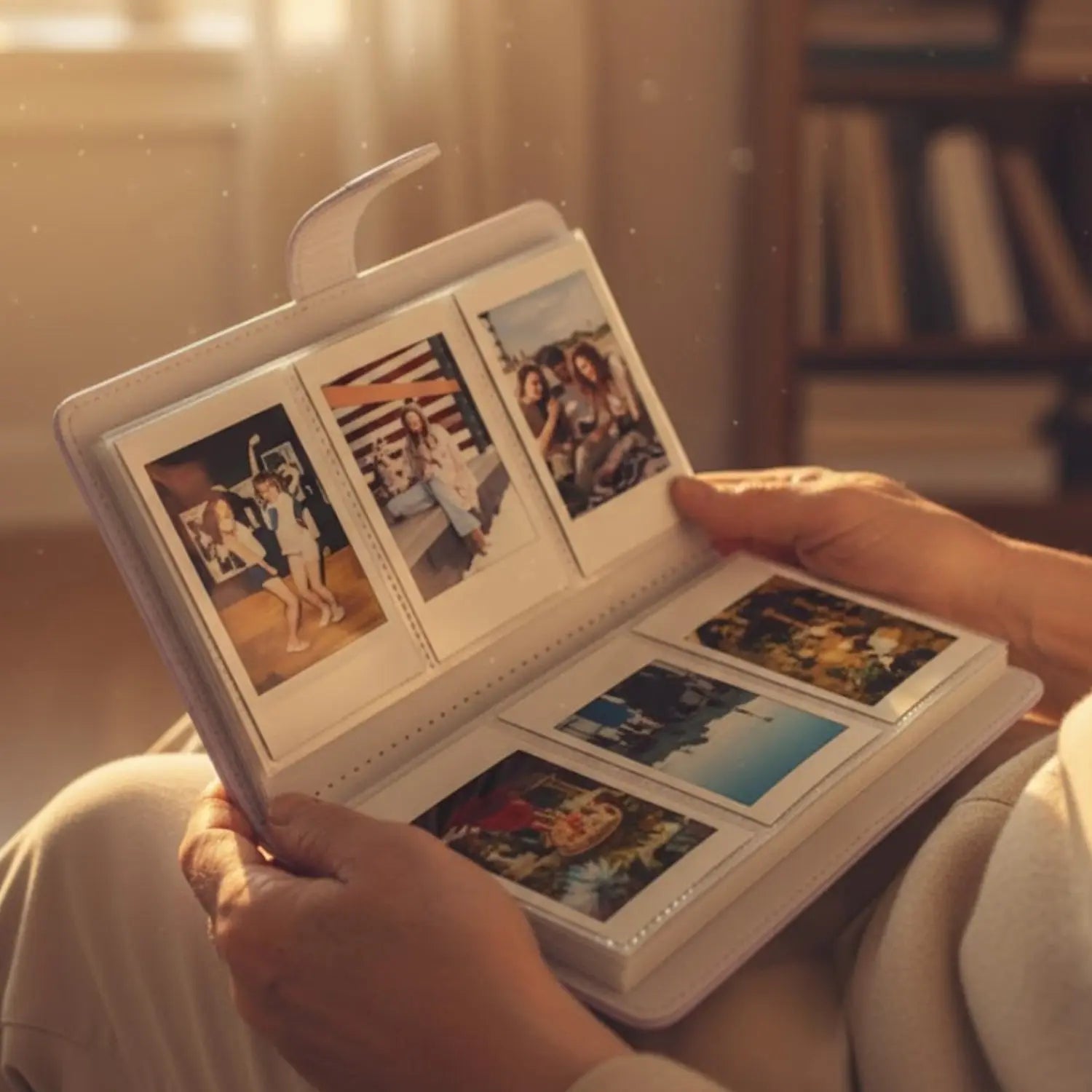 Album Photo Enfant – Cuir PU, 108 Pochettes, Compatible Instax Mini 3 Pouces | TrioNest™ Mon Adorable Bébé