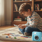 TrioNest™ Appareil Photo Enfant Anti-Choc 8MP Vidéo Full HD 1080p Jeux Éducatifs SNAPKID TrioNest