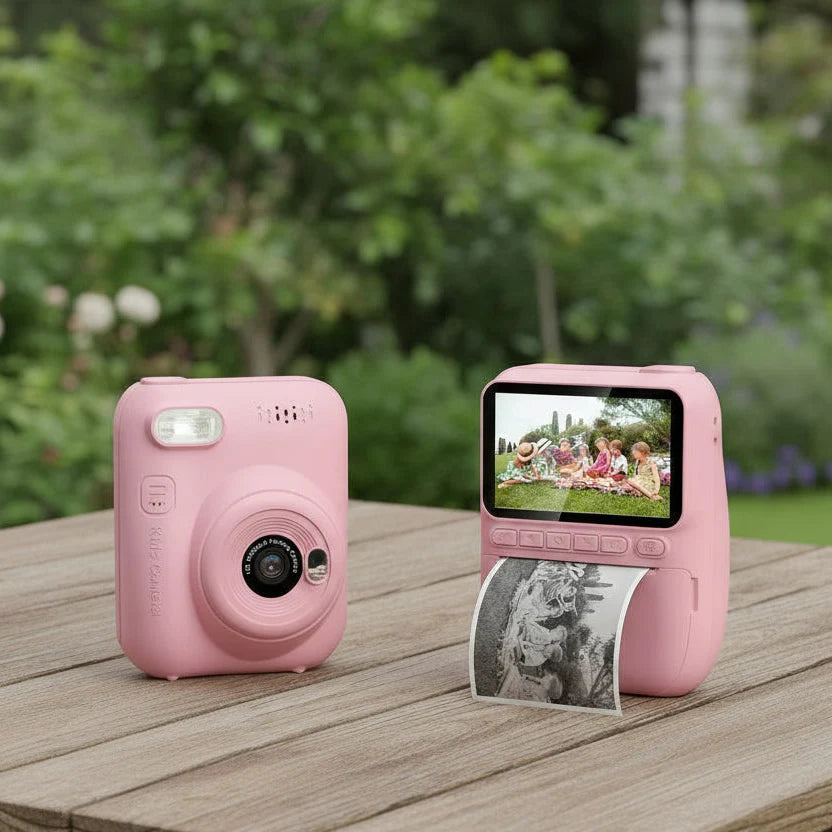 Appareil Photo Enfant 3 Ans Impression Thermique 32MP Coque Silicone FLASHKID – TrioNest™ TrioNest