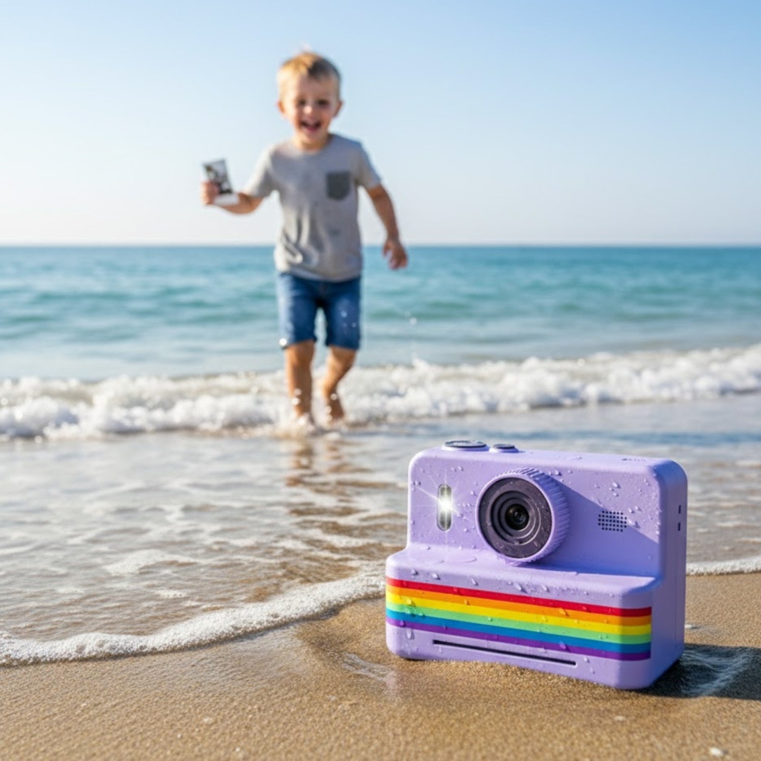 Appareil Photo Enfant 4 Ans PhotoNest – Thermique Sans Encre, IPS 2,8", 1500 mAh, 3 Rouleaux | TrioNest™ Mon Adorable Bébé