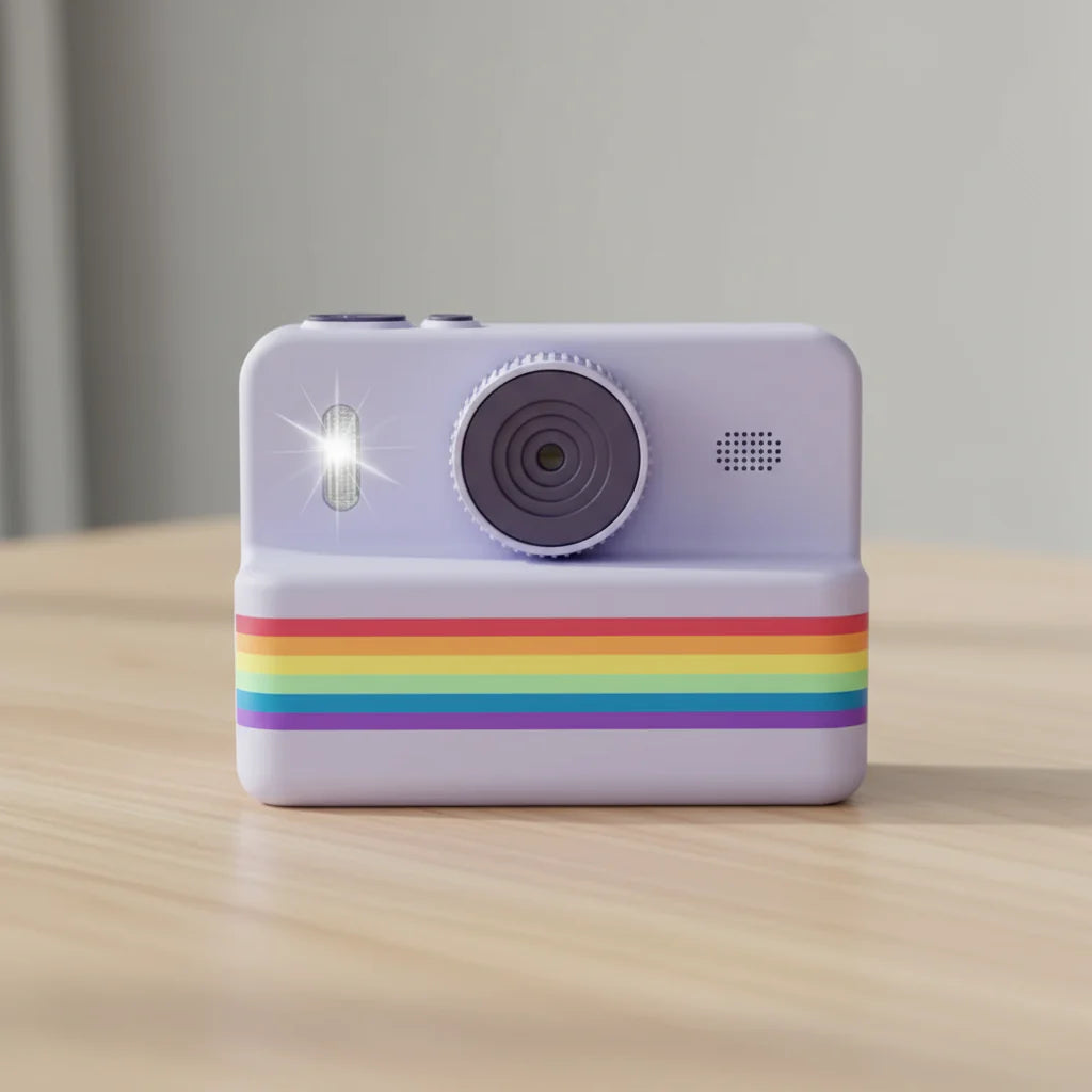 Appareil Photo Enfant 4 Ans PhotoNest – Thermique Sans Encre, IPS 2,8", 1500 mAh, 3 Rouleaux | TrioNest™ Mon Adorable Bébé