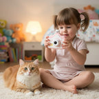 Appareil Photo Enfant 5 Ans FunNest – Design Nuage Chaton, LCD 2", 1080p, ABS Sans BPA | TrioNest™ Mon Adorable Bébé