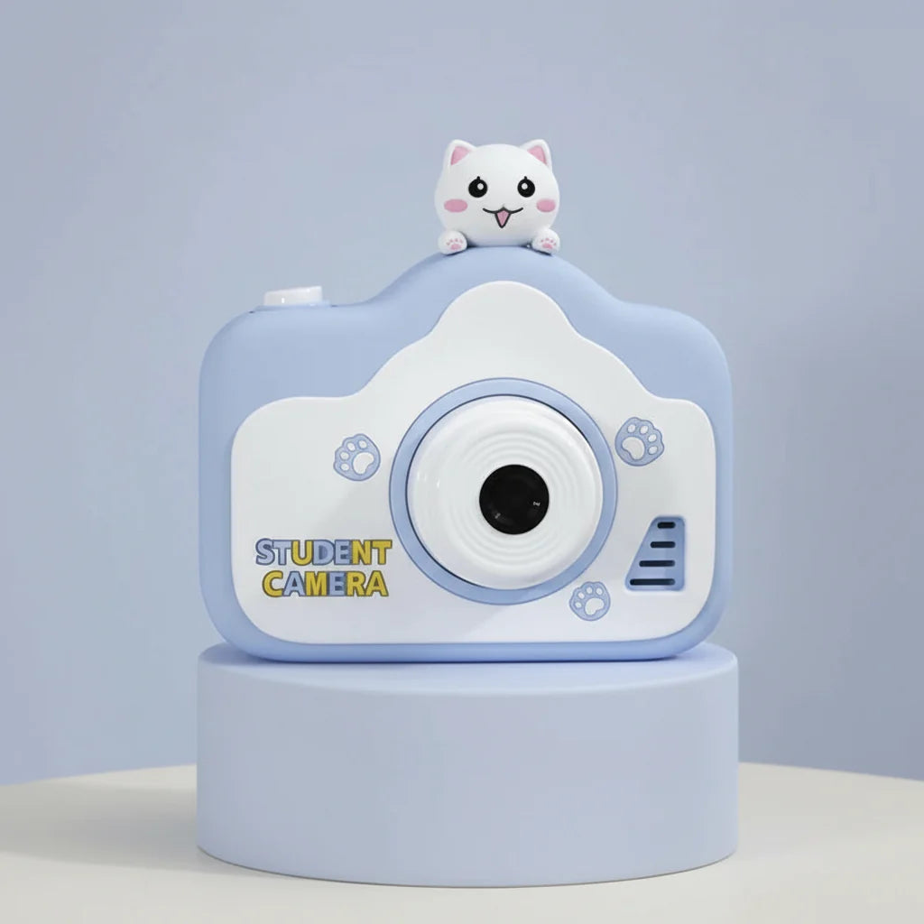 Appareil Photo Enfant 5 Ans FunNest – Design Nuage Chaton, LCD 2", 1080p, ABS Sans BPA | TrioNest™ Mon Adorable Bébé