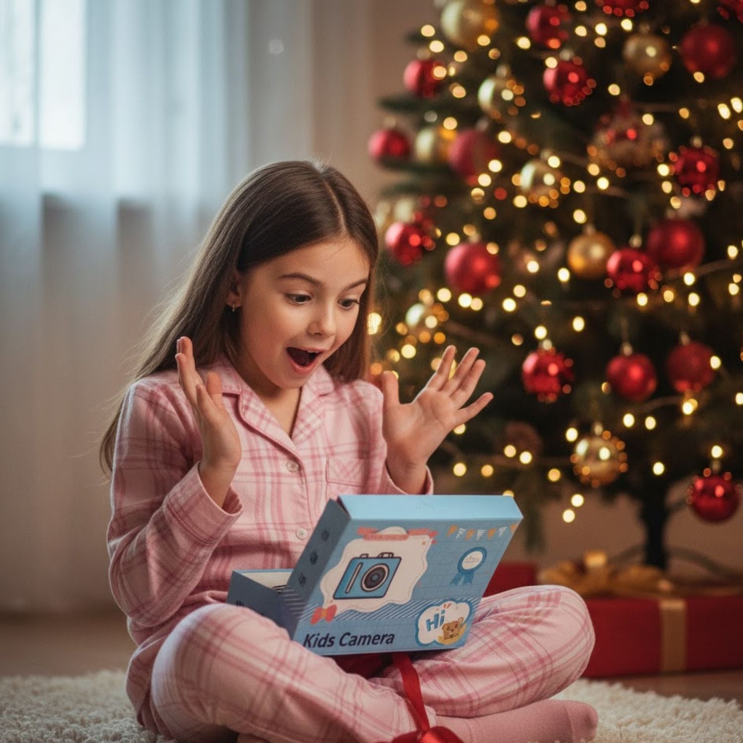 Appareil Photo Enfant 7 Ans ViewNest – Design Ourson, 1080p, 1500 mAh USB-C, CE RoHS | TrioNest™ Mon Adorable Bébé