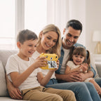 Appareil Photo Enfant 7 Ans ViewNest – Design Ourson, 1080p, 1500 mAh USB-C, CE RoHS | TrioNest™ Mon Adorable Bébé
