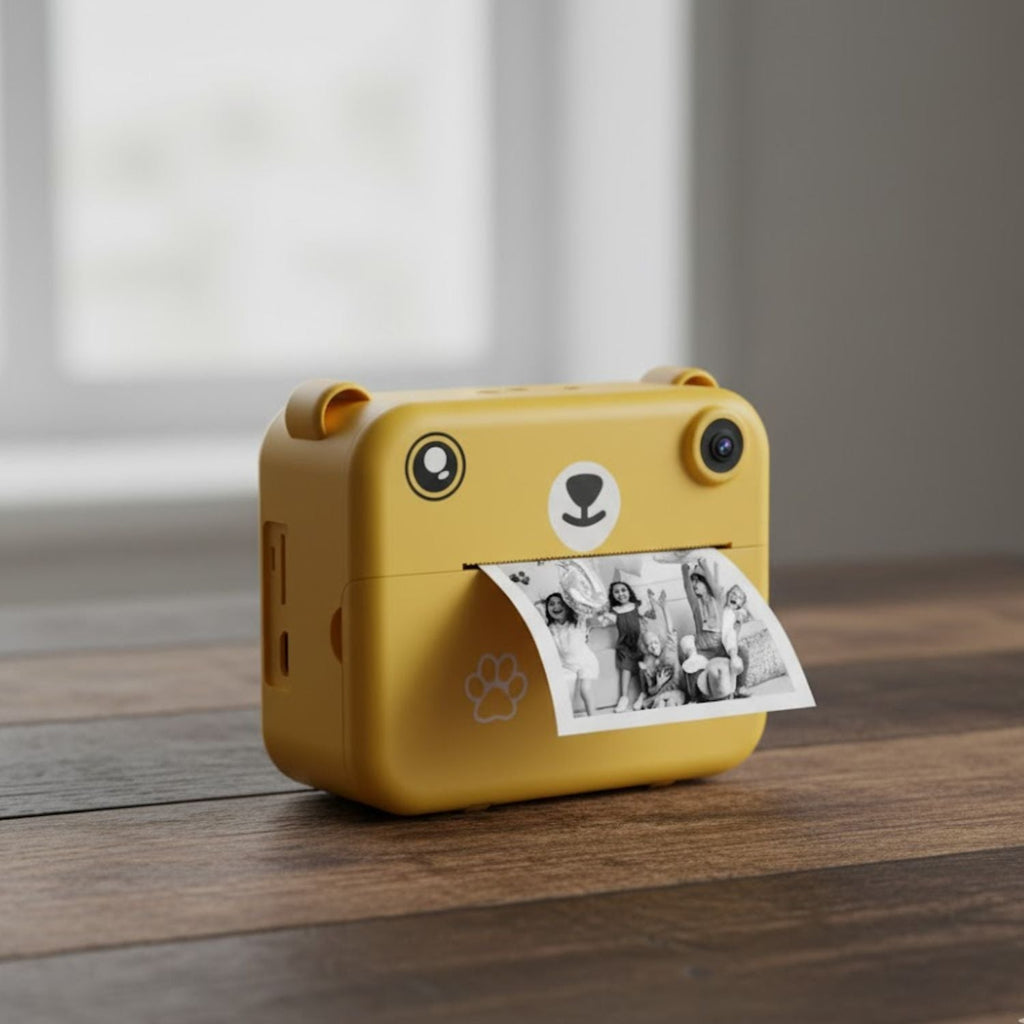 Appareil Photo Enfant 7 Ans ViewNest – Design Ourson, 1080p, 1500 mAh USB-C, CE RoHS | TrioNest™ Mon Adorable Bébé