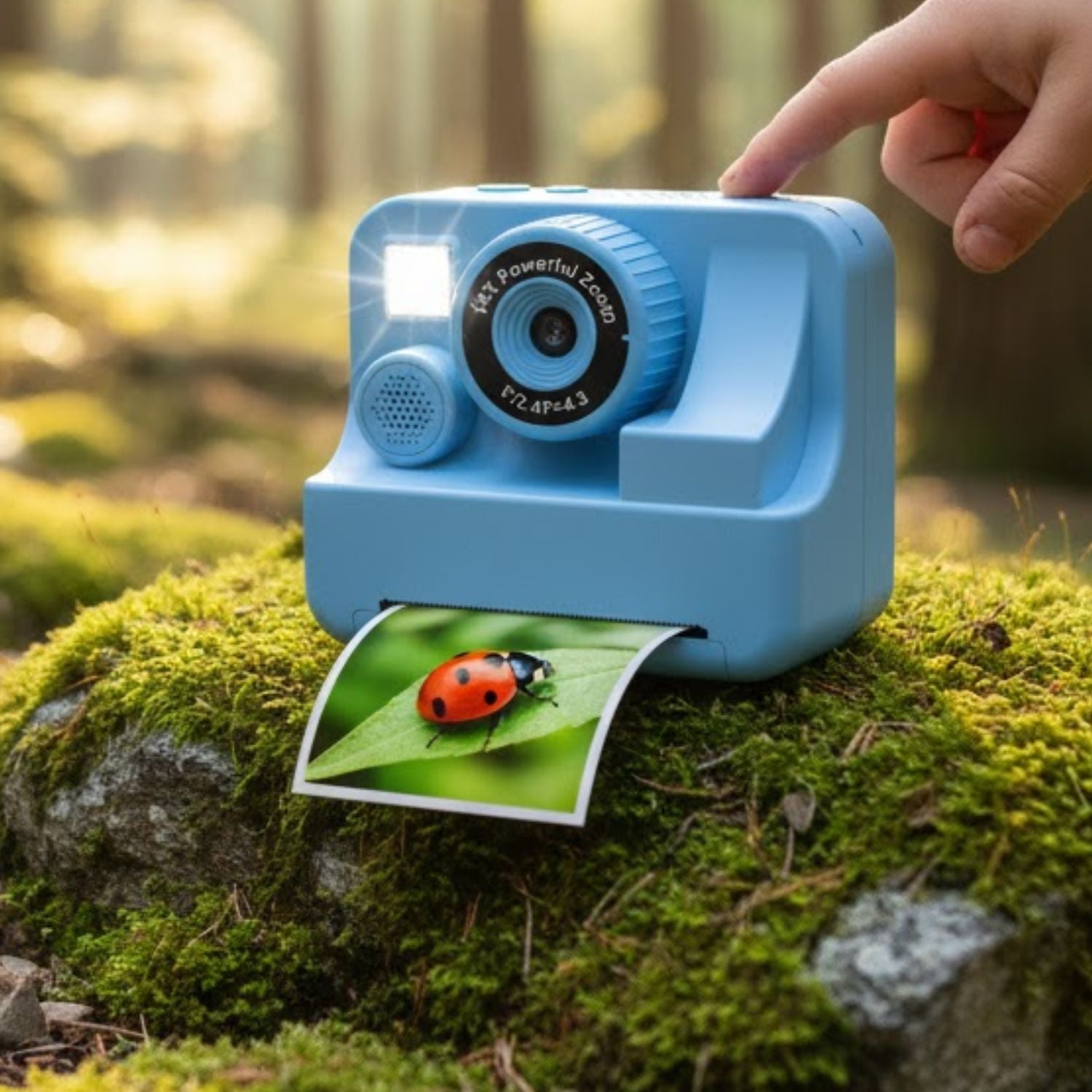 Appareil Photo Enfant Instantané QuickNest – Thermique Sans Encre, Zoom 6x, 1080p, Dès 3 Ans | TrioNest™ Mon Adorable Bébé