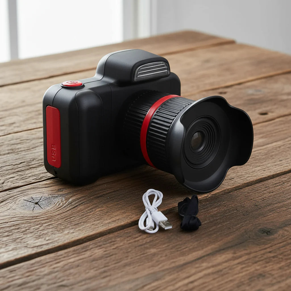 Appareil Photo Enfants CamNest – 48 MP, Caméra 360°, Coque Silicone Antichoc, Dès 3 Ans | TrioNest™ Mon Adorable Bébé