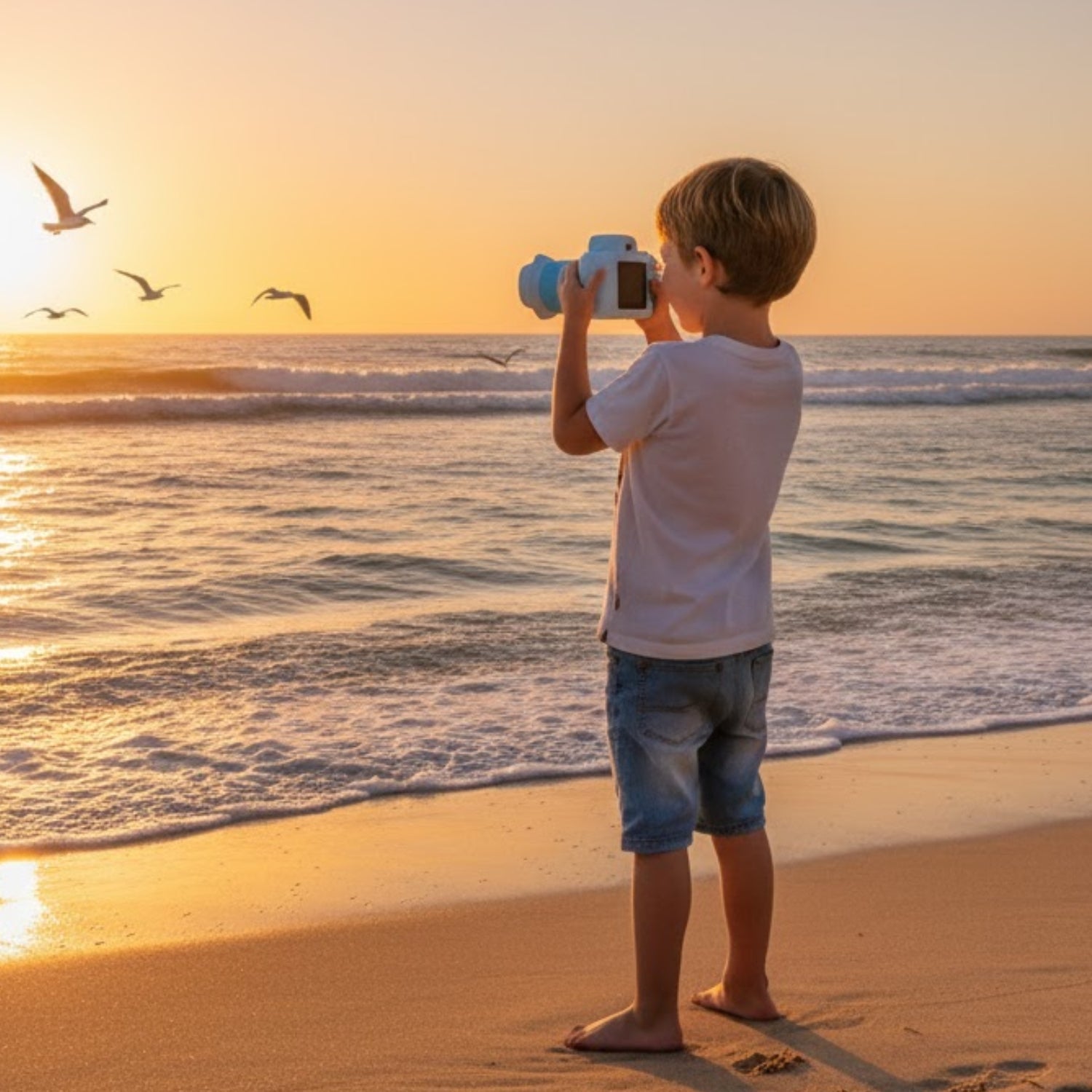 Appareil Photo Enfants CamNest – 48 MP, Caméra 360°, Coque Silicone Antichoc, Dès 3 Ans | TrioNest™ Mon Adorable Bébé