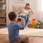 Appareil Photo Enfants CamNest – 48 MP, Caméra 360°, Coque Silicone Antichoc, Dès 3 Ans | TrioNest™ Mon Adorable Bébé