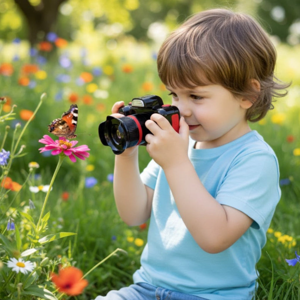 Appareil Photo Enfants CamNest – 48 MP, Caméra 360°, Coque Silicone Antichoc, Dès 3 Ans | TrioNest™ Mon Adorable Bébé