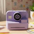 Appareil Photo Instantané Enfant FlashNest – 48 MP, 1080p, Impression Thermique, SD 32 Go | TrioNest™ Mon Adorable Bébé