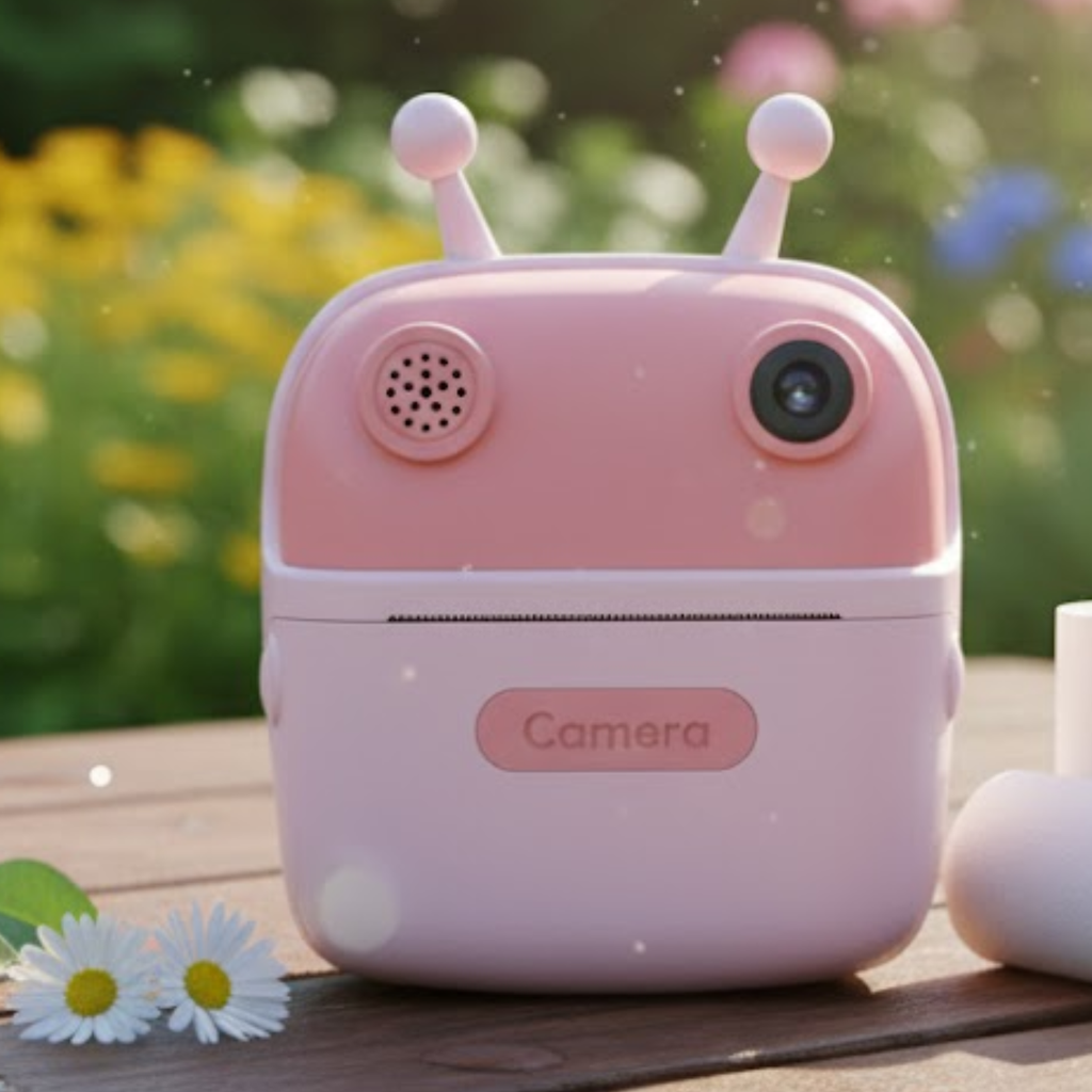 Appareil Photo Numérique Enfant DigiNest – Impression Thermique, 1080p, SD 32 Go, Dès 3 Ans | TrioNest™ Mon Adorable Bébé
