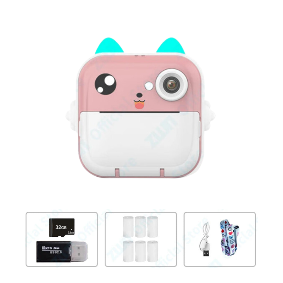 Appareil Photo Imprimante Enfant Bluetooth Impression Instantanée Sans Encre PIXIA – TrioNest™ TrioNest