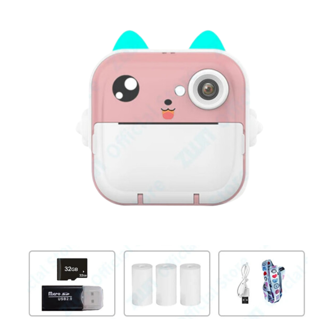Appareil Photo Imprimante Enfant Bluetooth Impression Instantanée Sans Encre PIXIA – TrioNest™ TrioNest
