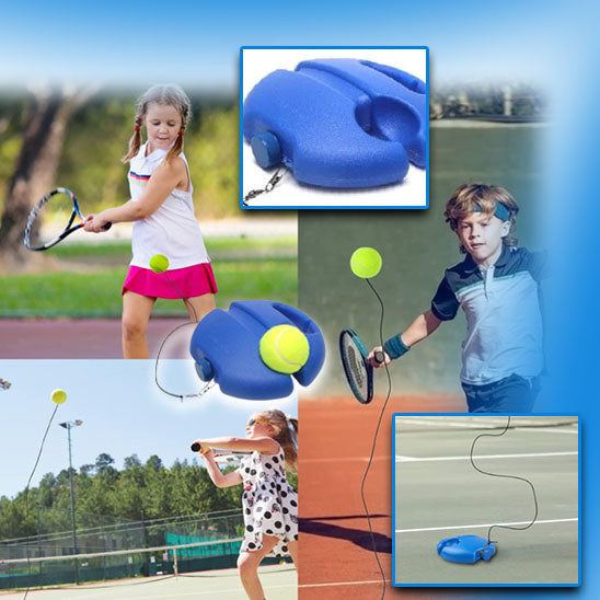 Auto-Entraîneur Tennis pour Enfants – Base Lestée, Corde Élastique Réglable, Portable | TrioNest™ Mon Adorable Bébé