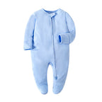 Barboteuse Bébé Manches Longues À Capuche – Coton Hypoallergénique, Motifs Animaux, Boutons-Pression, Unisexe | SoftHood by TrioNest™ Mon Adorable Bébé