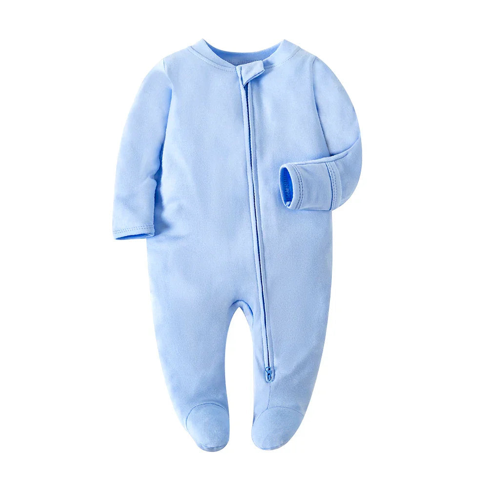 Barboteuse Bébé Manches Longues À Capuche – Coton Hypoallergénique, Motifs Animaux, Boutons-Pression, Unisexe | SoftHood by TrioNest™ Mon Adorable Bébé