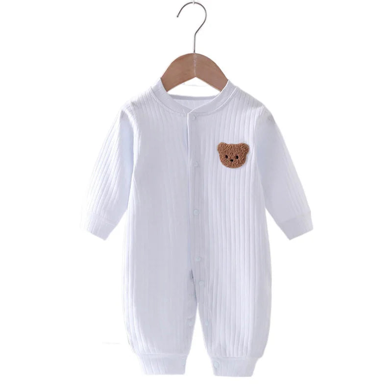 Barboteuse Bébé À Motif d'Ours – Coton Hypoallergénique, Liberté de Mouvement, 4 Couleurs, Cadeau Naissance | BearPrint by TrioNest™ Mon Adorable Bébé