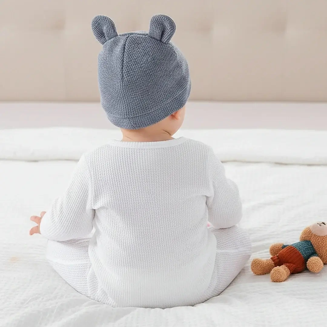Barboteuse Bébé À Oreilles d'Ours – Boutons-Pression, Coupe Ergonomique, Lavable Machine, Cadeau Naissance | BearEars by TrioNest™ Mon Adorable Bébé
