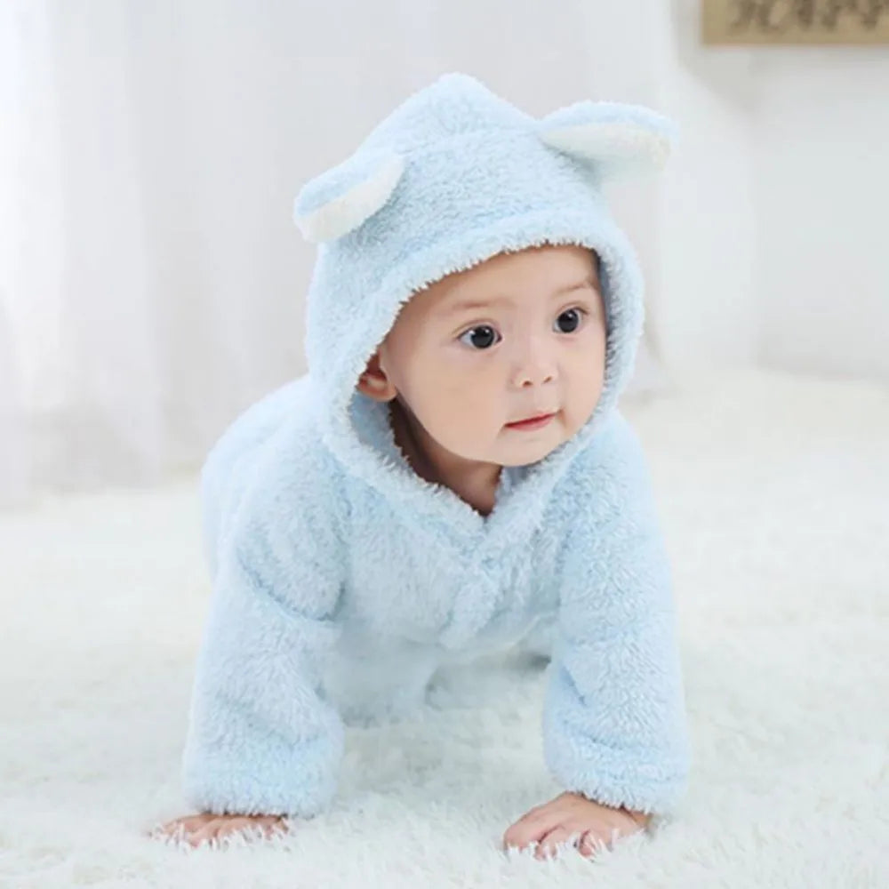 Barboteuse Bébé Polaire – Coton Doux & Respirant, Coupe Ergonomique, Chaleur Hiver, Cadeau Naissance | PolarSnug by TrioNest™ Mon Adorable Bébé