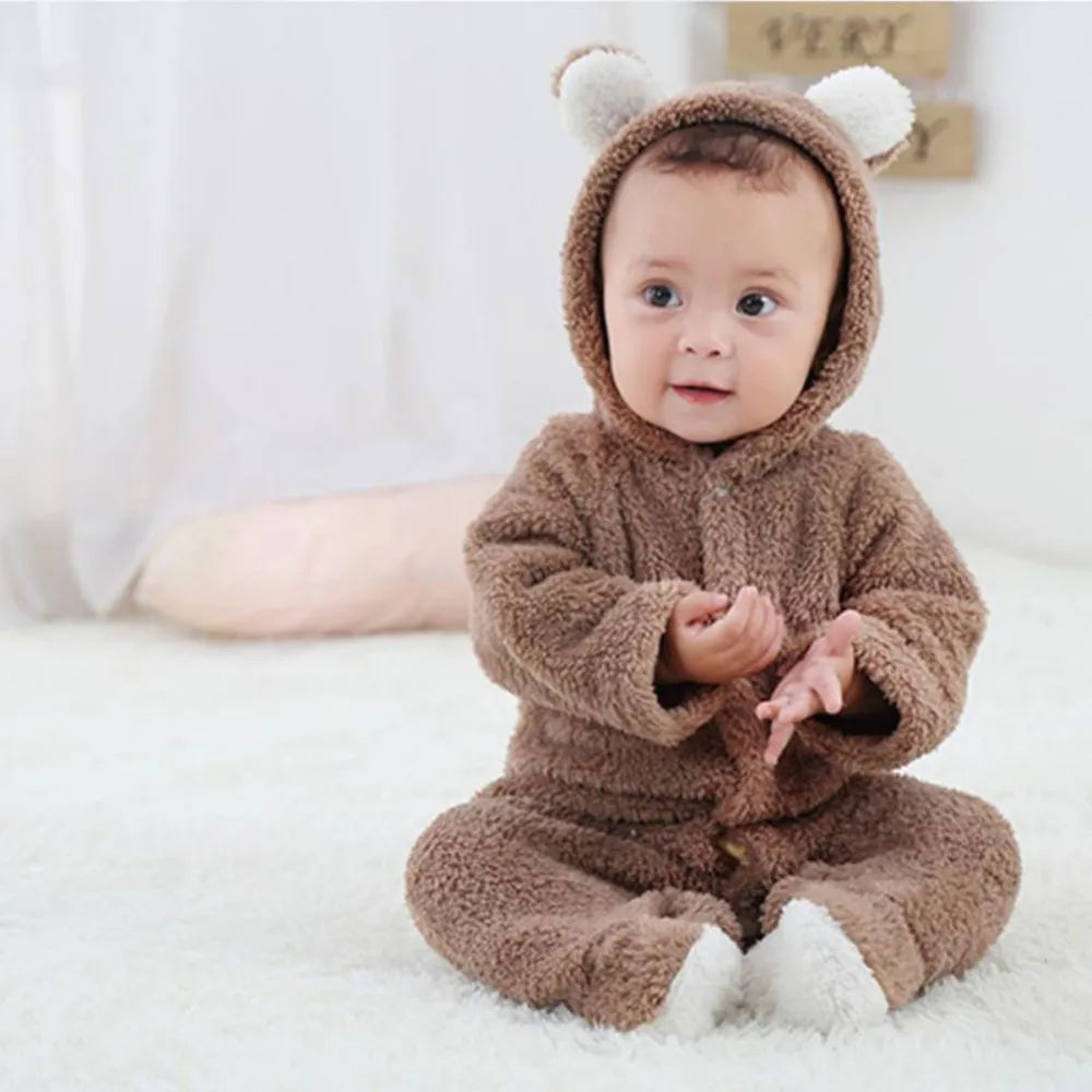 Barboteuse Bébé Polaire – Coton Doux & Respirant, Coupe Ergonomique, Chaleur Hiver, Cadeau Naissance | PolarSnug by TrioNest™ Mon Adorable Bébé