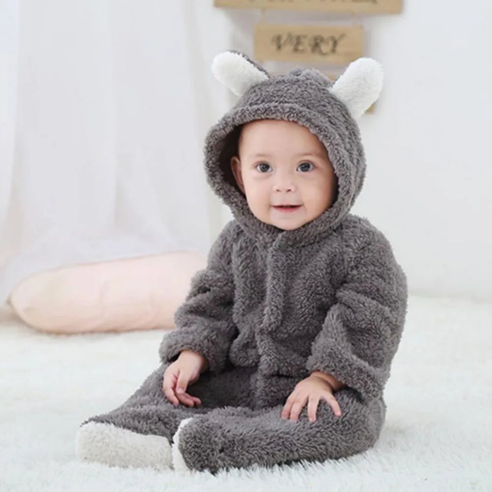 Barboteuse Bébé Polaire – Coton Doux & Respirant, Coupe Ergonomique, Chaleur Hiver, Cadeau Naissance | PolarSnug by TrioNest™ Mon Adorable Bébé