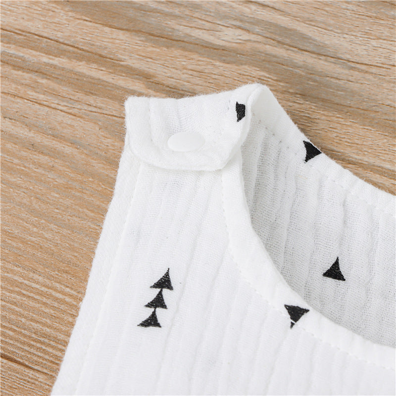 Barboteuse Bébé Sans Manches à Motifs – Coton & Lin, Fermeture Pression, 0-24 Mois, Cadeau Naissance | PrintSnap by TrioNest™ mon adorable bebe