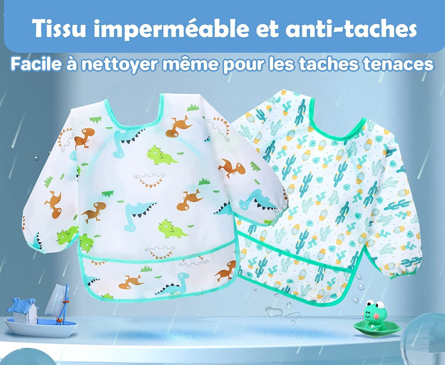 Bavoir Bébé à Manches Longues mon adorable bebe